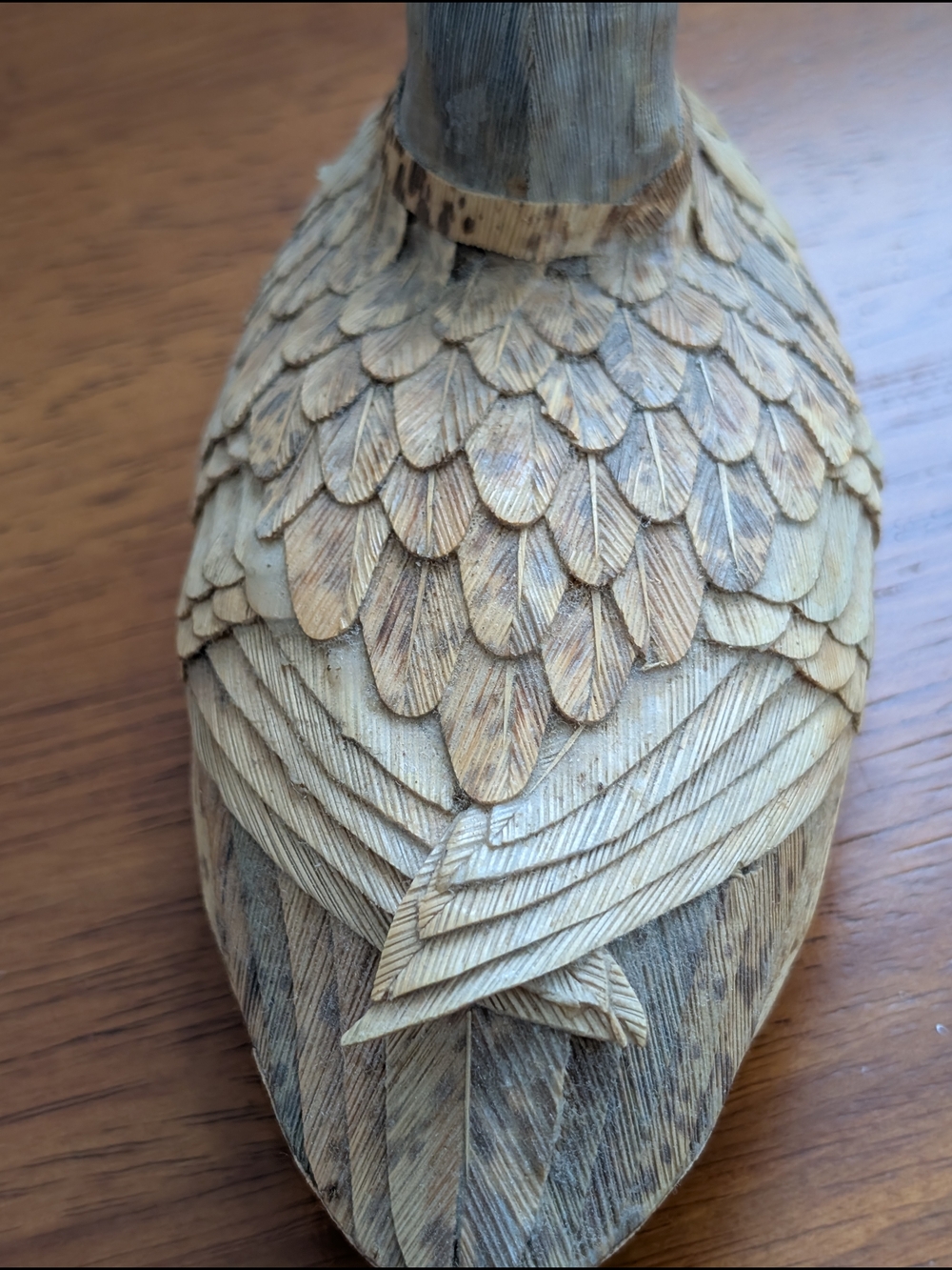 Vintage Handmade Corn Husk Duck Decoys in Natural Brown - Decorative Home Accent - Picture 8 of 16